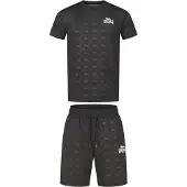 Lonsdale Trainingspak 'Prestwood' grijs / zwart / wit