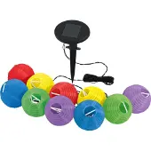 Eglo Solar Lichtsnoer Buiten - Zonne-energie - LED - 430 cm - Bonte kleuren