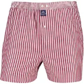 Mc Alson boxershort rood wit gestreept katoen