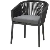 CLEMENTO Rhode dining tuinstoel aluminium/createxx grijs