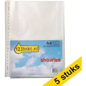 123inkt showtas transparant A4 21-gaats 80 micron (500 stuks)