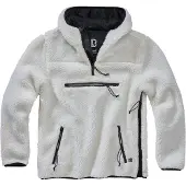Brandit Fleece jas zwart / wit