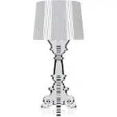 Kartell Design tafellamp Bourgie, dimbaar, chroom / zilver, Woon-/ Eetkamer, Kunststof, Design, tafellamp