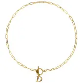 Club Manhattan ketting Initial D goudkleurig female