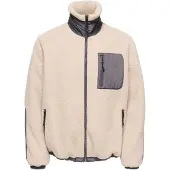 Only & Sons Fleece jas 'ONSTYRO' crème / taupe