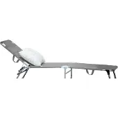 Fiam Amigo Sunbed - Ligstoelen en ligbedden Aluminium Grey - 035TXALUGR