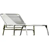 Fiam Amigo Xxl Sunbed. - Ligstoelen en ligbedden Textiel Sage Green - 038TX ALU BIGR