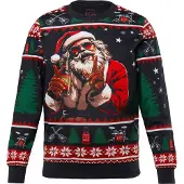 JP 1880 Sweatshirt groen / rood / zwart / wit