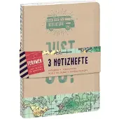 Moses Notitieboekjesset Reizen A6 Papier 3 Stuks