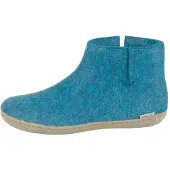 Glerups Low boot leather sole g 06-petrol
