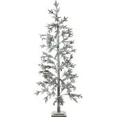 Beliani TORSA - LED kunstkerstboom - Groen/Wit - PVC