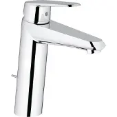 GROHE Eurodisc Cosmopolitan Wastafelkraan - Medium uitloop - Met trek-waste - Chroom