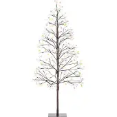 Beliani LONKARI - LED kunstkerstboom - Bruin - PVC