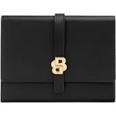 BOSS Zwarte A5-vergadermap met Double B-monogramsluiting
