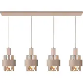 Highlight Hanglamp Marrone 4-lichts Recht Zand/Amber