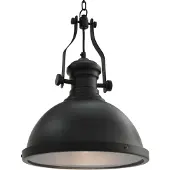 vidaXL Plafondlamp zwart, rond, E27