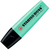 Stabilo BOSS ORIGINAL Pastel - Markeerstift - Markeren Met Pastelkleuren - Vleugje Mint - Doos 10 stuks
