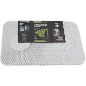 StayPut - Placemat en onderzetter set - 6 placemats 40 x 30 cm en 6 onderzetters 10 cm - rood (set van 12)