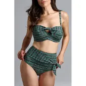 Marlies Dekkers Badmode Voorgevormde Bikinitop Bebali | Maat: 70E | Kleur: Groen/Print