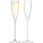 LSA International L.S.A. - Wine Champagneglas 160 ml Set van 2 Stuks - Glas - Transparant