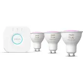 Philips GU10 3-pack + Bridge starterkit