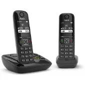 Gigaset Draadloze telefoon AS690A Duo met antwoordapparaat Zwart