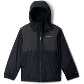 Columbia - Kid's Rainy Trails II Fleece Lined Jacket - Regenjas M, zwart