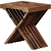 Wohnling Bijzettafel sheeshamhout klaptafel 60x57x40 cm
