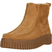 Clarks Clarksvoor vrouwen. 26182911 Torhill Cozy Bronzen Enkellaarsjes (39.5), Leer, Bruin, Plat, Ritssluiting, Casual