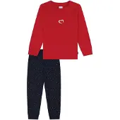 Schiesser Nachtkledij 'Family' donkerblauw / rood