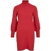 Vila Gebreide jurk 'VIKERRY' rood