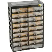 Allit 458120, opbergdoos voor kleine onderdelen, VarioPlus Basic, 54 compartimenten, 33 vakken