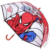 Spiderman paraplu - rood - D71 cm - voor kinderen - regen accessoires