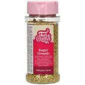 Funcakes sprinkles - sugar strands - metallic gold