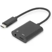 Digitus AK-300400-002-S laptop dock & poortreplicator USB 3.2 Gen 1 (3.1 Gen 1) Type-C Zwart