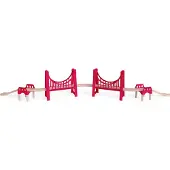 Hape Great Double Suspension Bridge Rood Kinderen