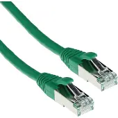 ACT FB7725 CAT6A S/FTP LSZH Patchkabel Snagless - Groen - 25 meter