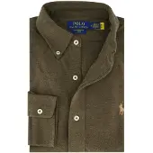 Ralph Lauren Overhemd cappuccino / olijfgroen