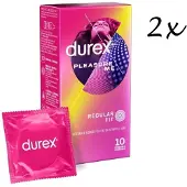 Durex Condooms Pleasure Me 10st - 2 Stuks - Voordeelverpakking