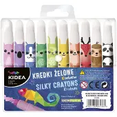 Derform Gelkrijtjes - Schoolset - 10 Kleuren - Dierontwerpen
