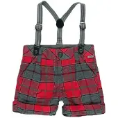 Boboli Check Korte Broek Rood 9 Months Jongen