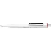 Schneider Balpen K3 Biosafe, slagbreedte M, onuitwisbaar, bioplastic, witte ton, rode inkt, 10 stuks.