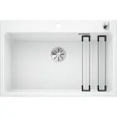 BLANCO ETAGON 8, SILGRANIT PuraDur, wit, met afvoerbediening, inclusief accessoires