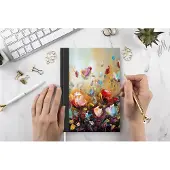 MuchoWow Notitieboek - Schrijfboek - Bloemen - Kunst - Natuur - Olieverf - Notitieboekje klein - A5 formaat - Schrijfblok
