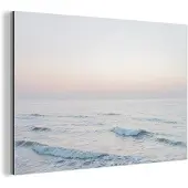 MuchoWow Wanddecoratie Metaal - Aluminium Schilderij Industrieel - Zee - Golven - Water - Natuur - 150x100 cm - Dibond - Foto op aluminium - Industriële muurdecoratie - Voor de woonkamer/slaapkamer