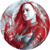 Komar Fotobehang Avengers Painting Captain Marvel