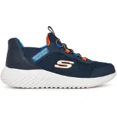 SKECHERS Sneakers 'BOUNDER - BRISK-BURST' nachtblauw / royal blue/koningsblauw / donkeroranje