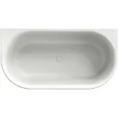 Xenz Fay half vrijstaand bad acryl 155x80x61cm met waste wit mat