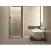 Wiesbaden Less nisdeur 800 x 2000 x 8 mm nano helder glas/gunmetal