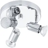 Eglo Rosaro 1 Opbouwspot - GU10 - Staal - Chroom